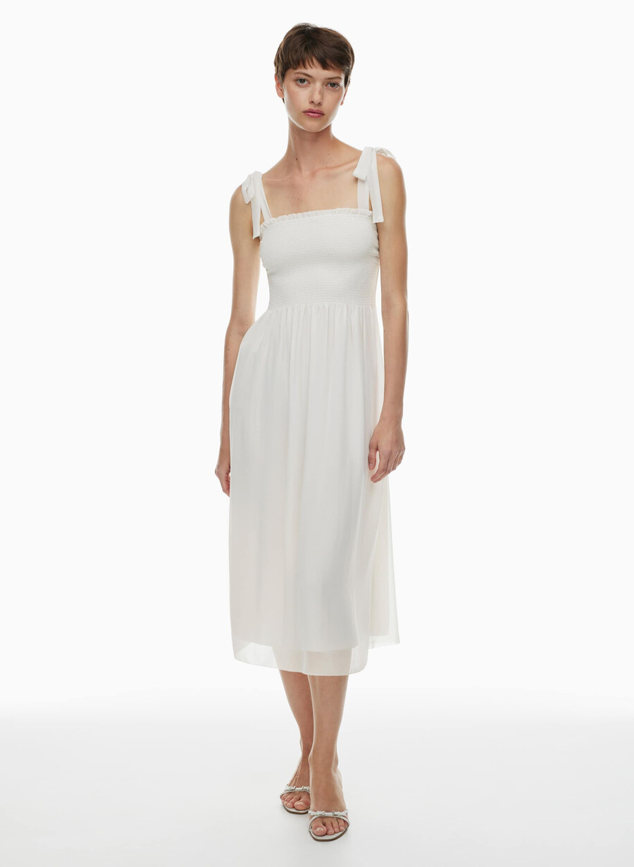 kleid für die goldene stunde hellbirkenfarben