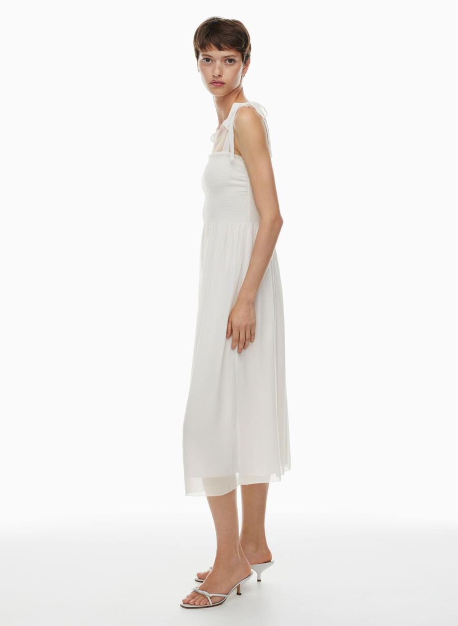 kleid für die goldene stunde hellbirkenfarben