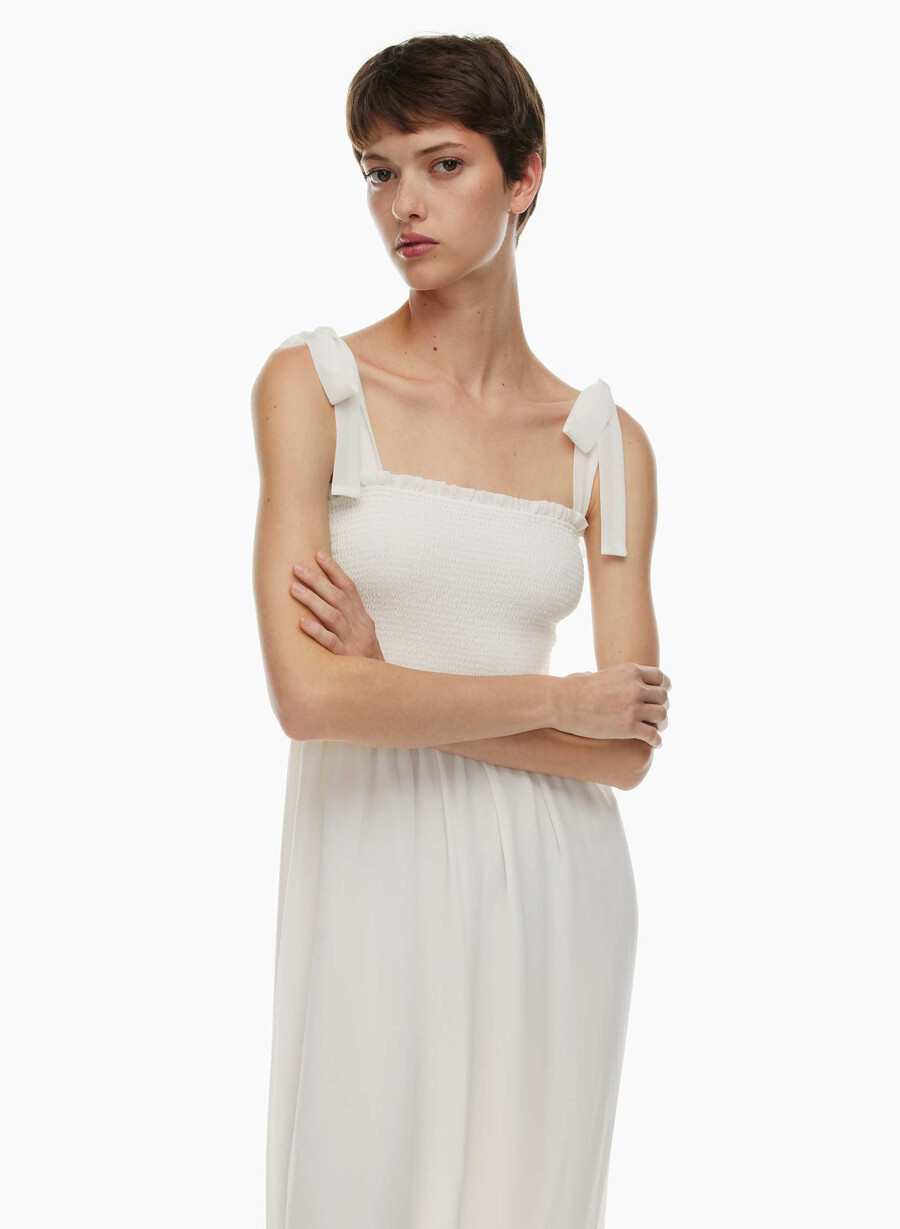 kleid für die goldene stunde hellbirkenfarben