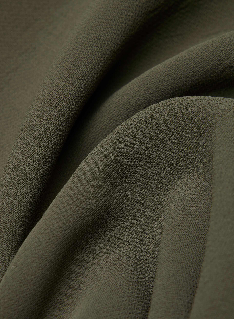 klassischer minirock – crepette dark olive