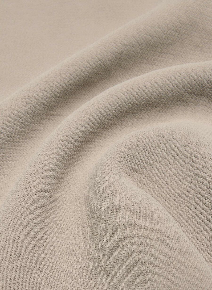 klassischer minirock – crepette nomad taupe