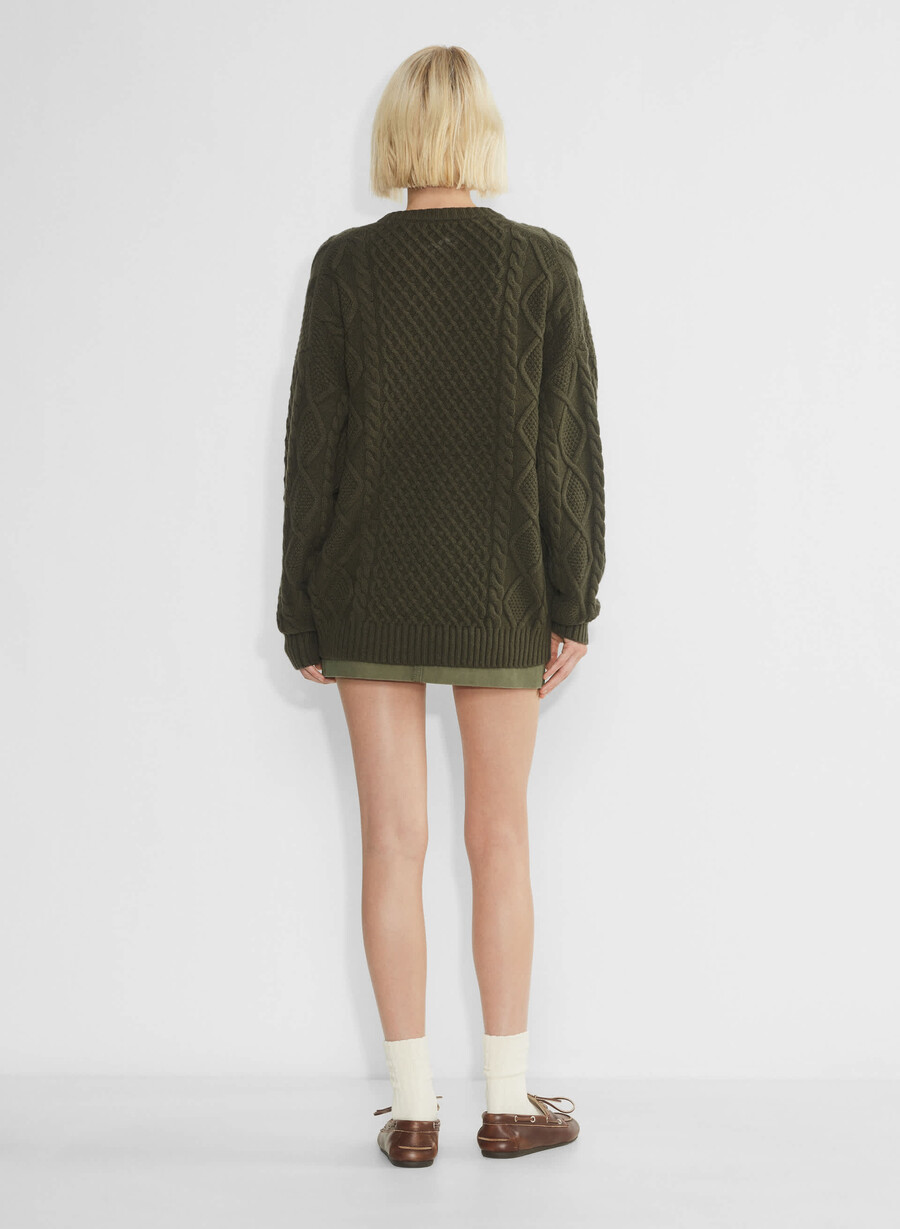 peggy pullover dunkeloliv