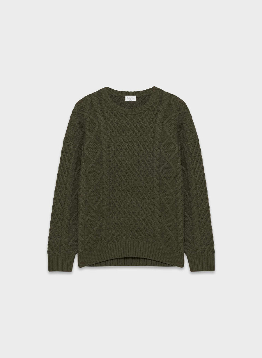 peggy pullover dunkeloliv