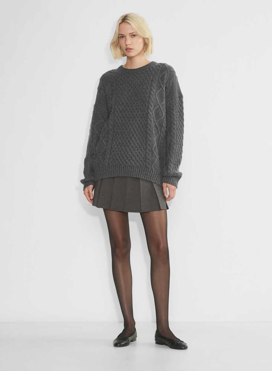 peggy pullover heather charcoal