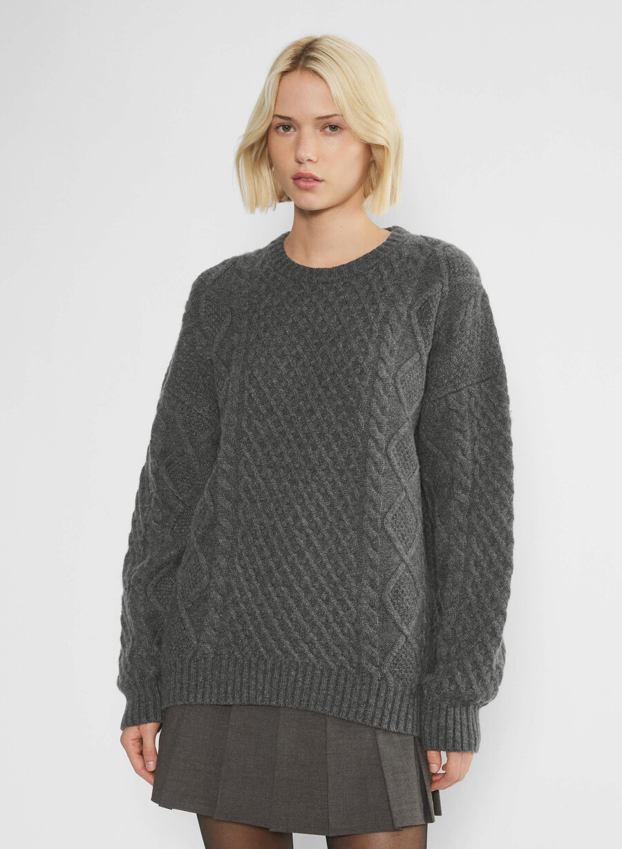 peggy pullover heather charcoal