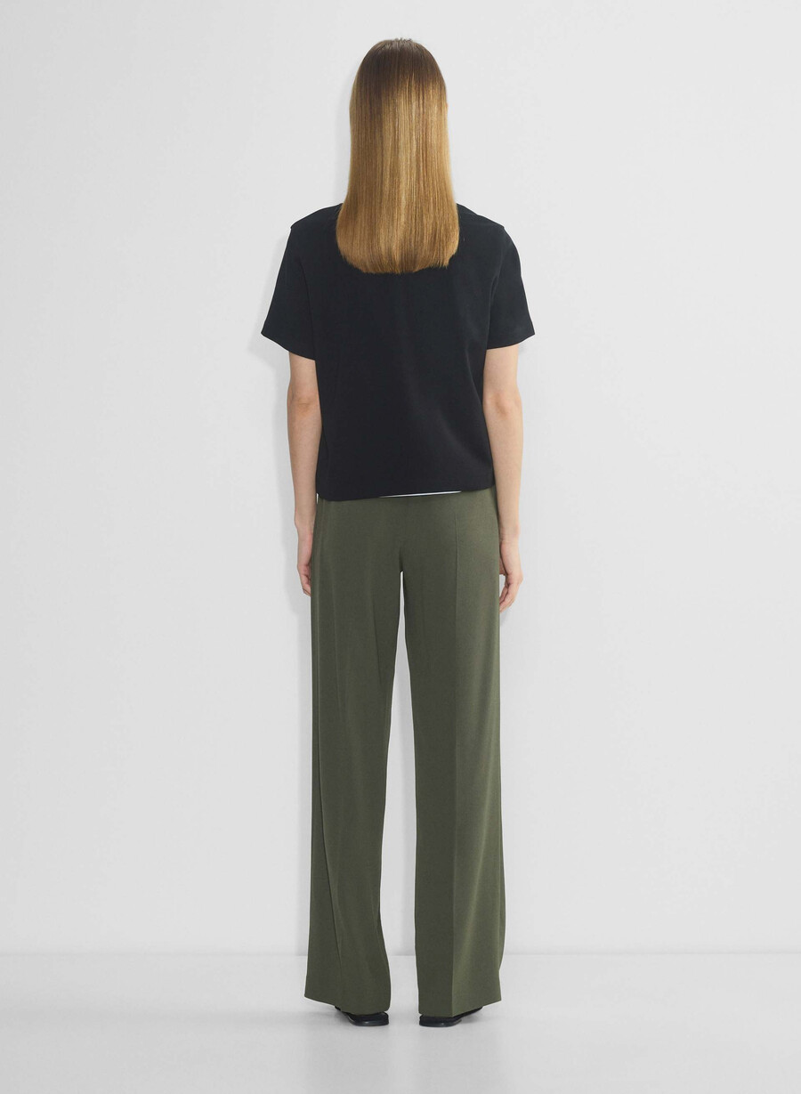 agency pant - mirror crepe dunkeloliv