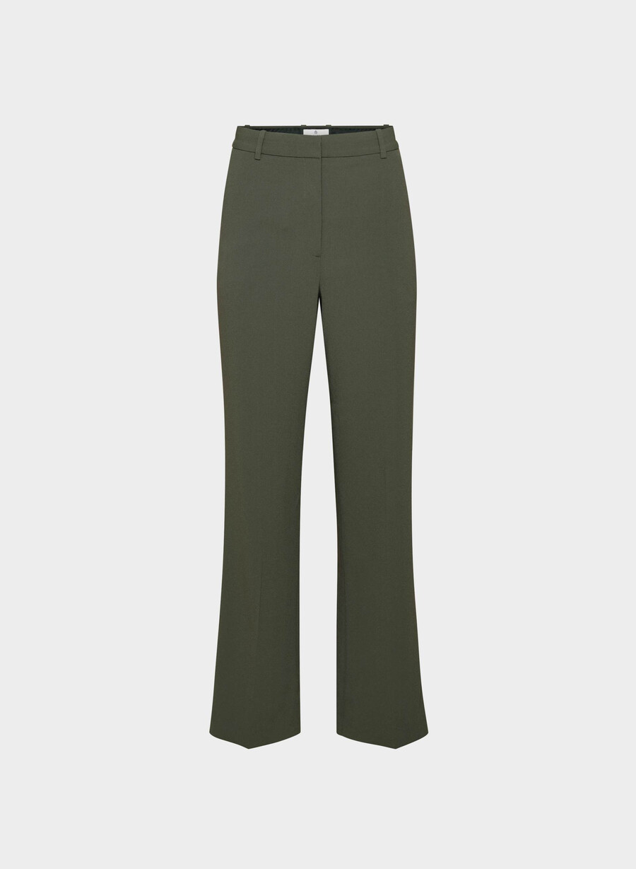agency pant - mirror crepe dunkeloliv