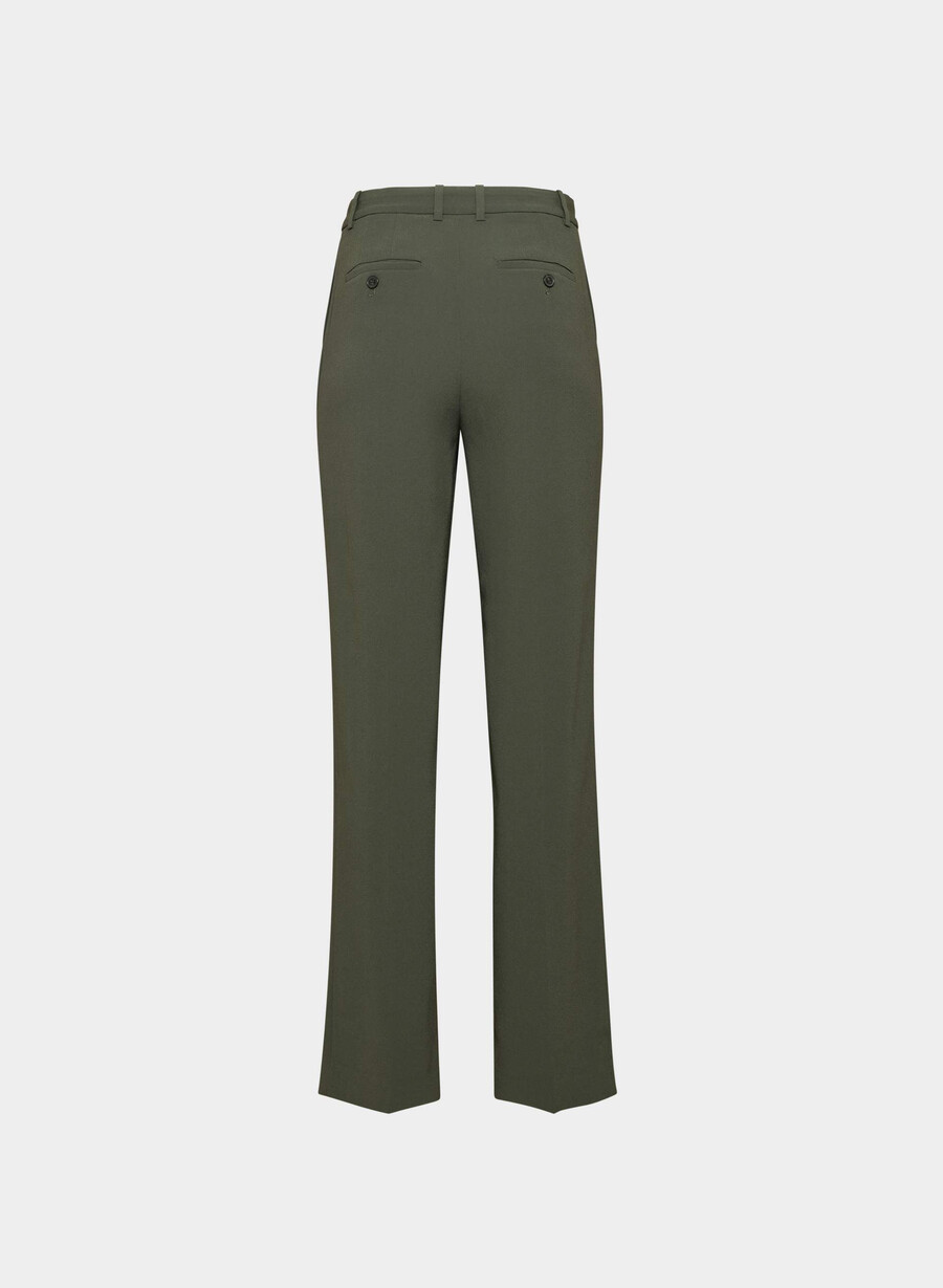 agency pant - mirror crepe dunkeloliv