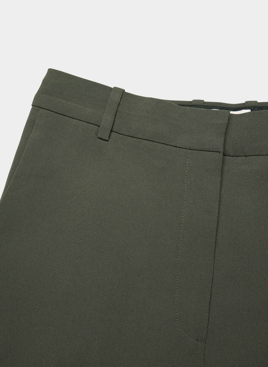 agency pant - mirror crepe dunkeloliv