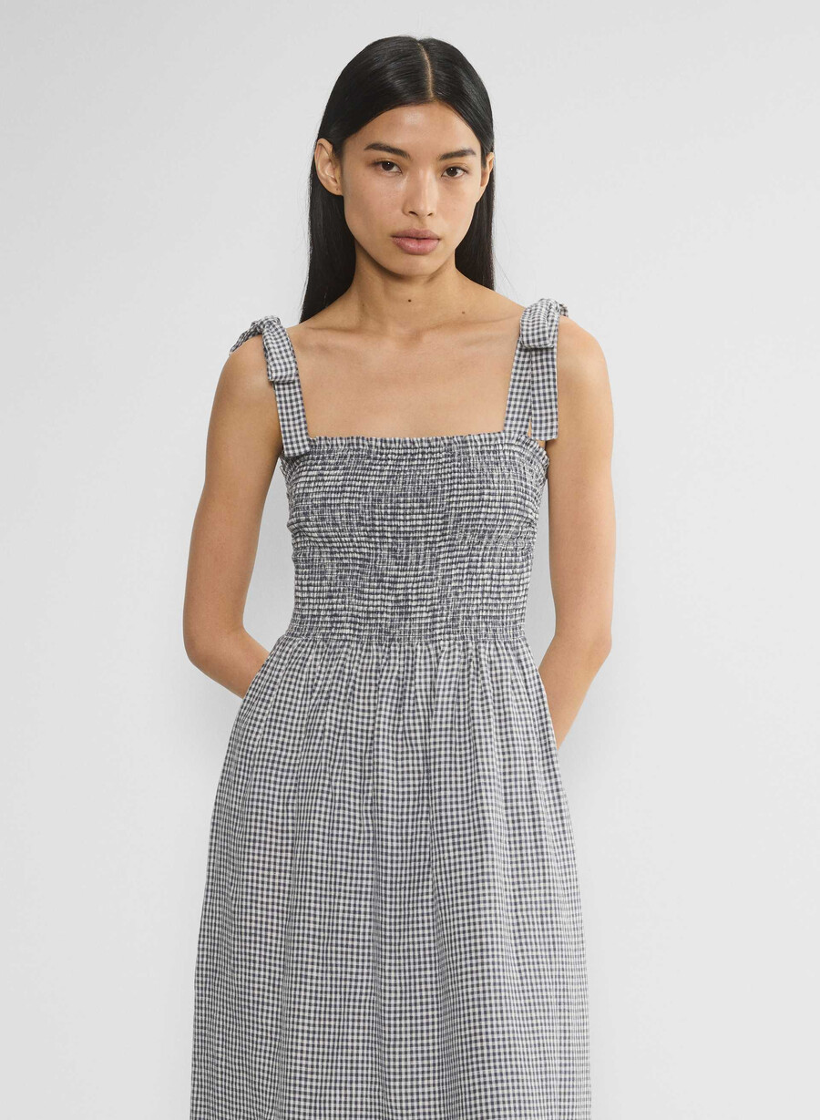 golden hour leinenkleid srphn chk lt bvtg n