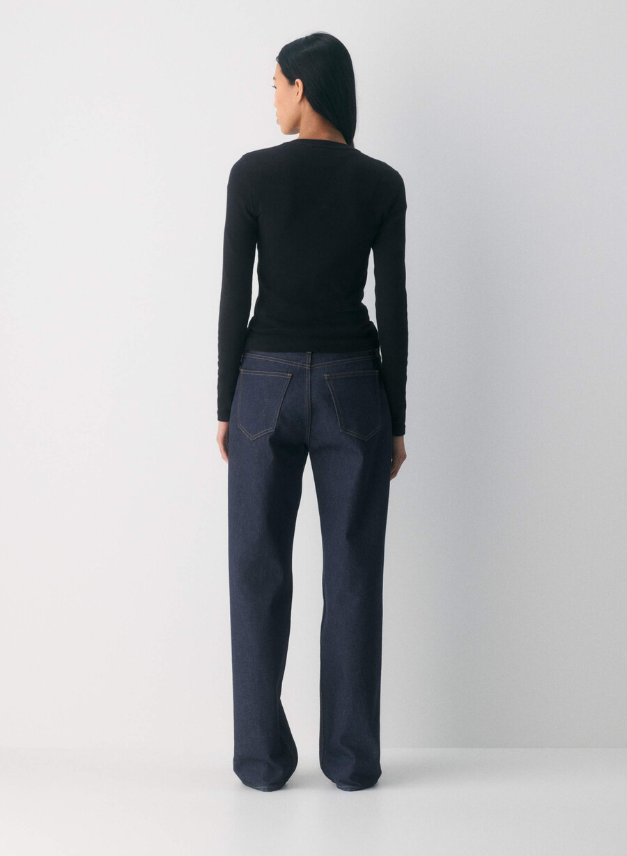 homestretch rib solo langarmshirt schwarz