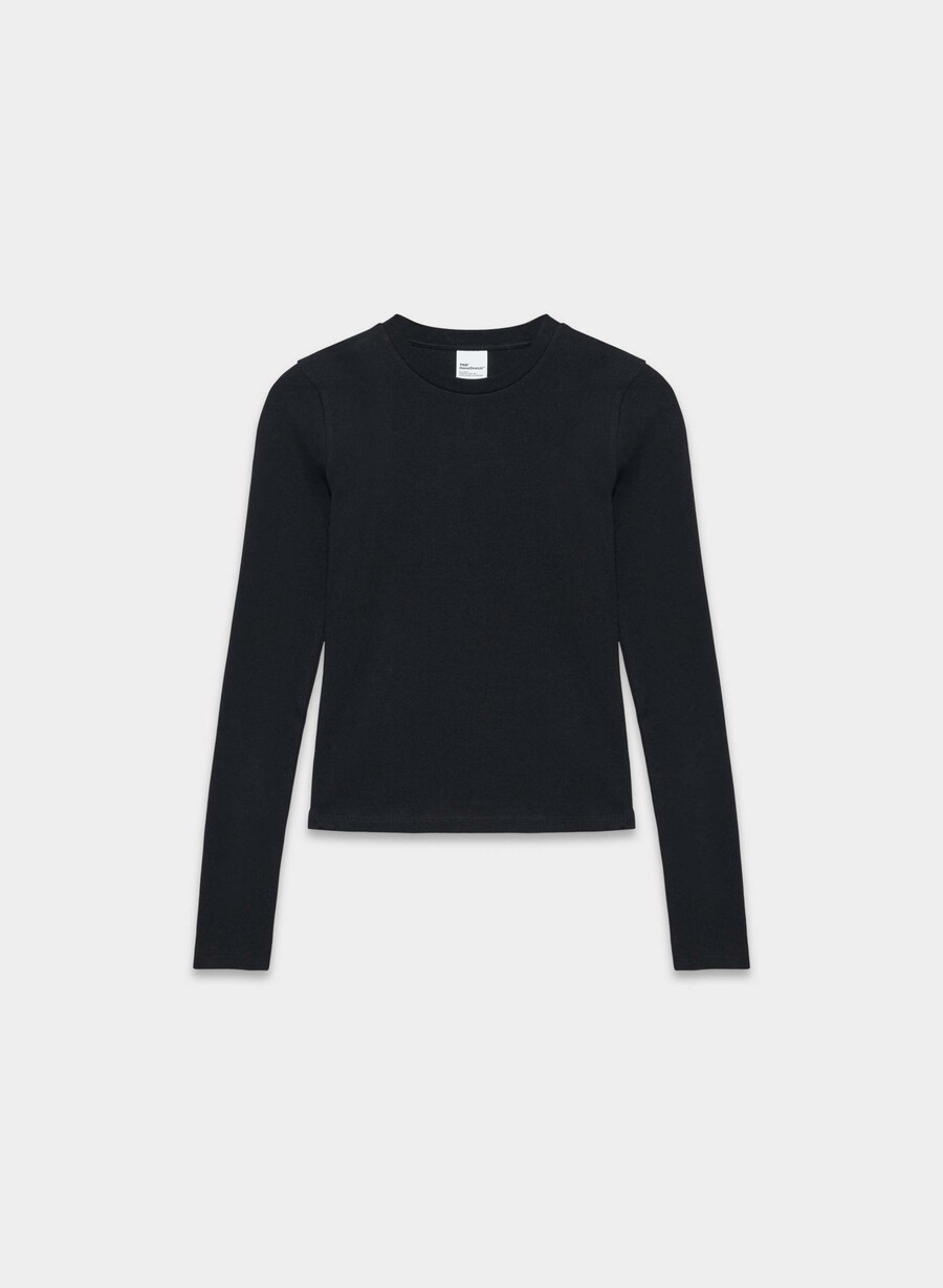 homestretch rib solo langarmshirt schwarz