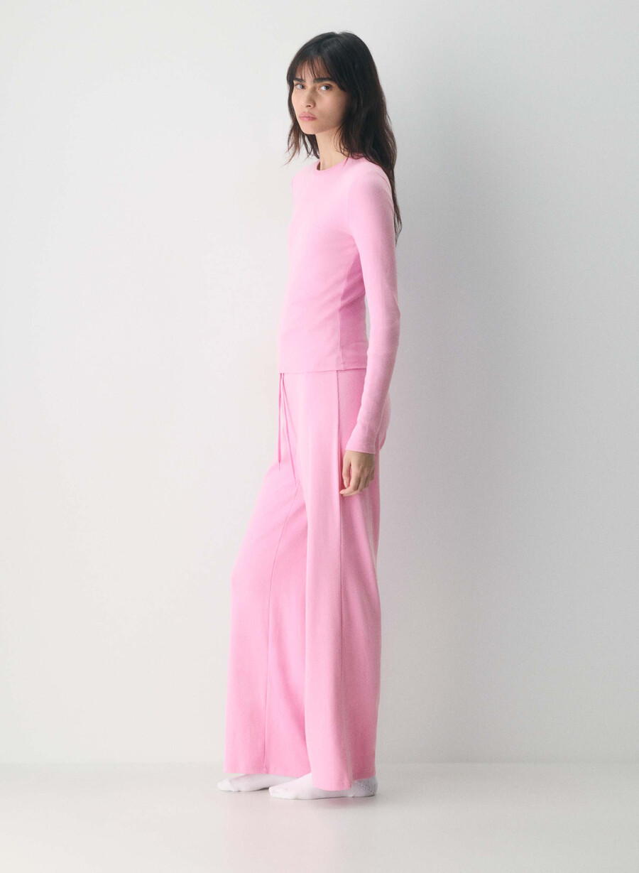 homestretch rib solo langarmshirt morganite pink