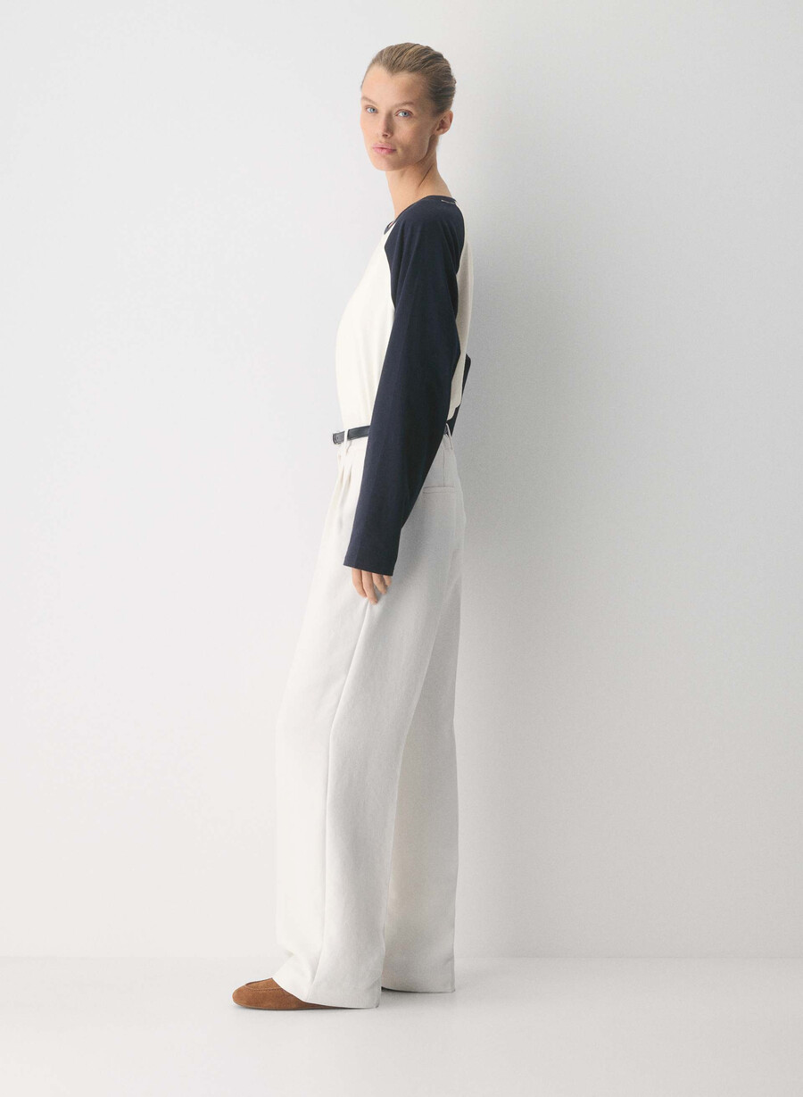 die mühelose hose mit niedrigem bund – crepette light birch