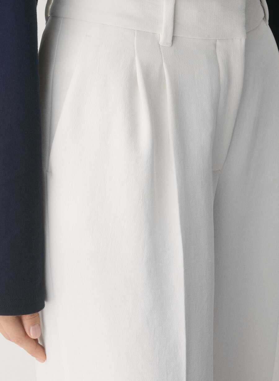die mühelose hose mit niedrigem bund – crepette light birch
