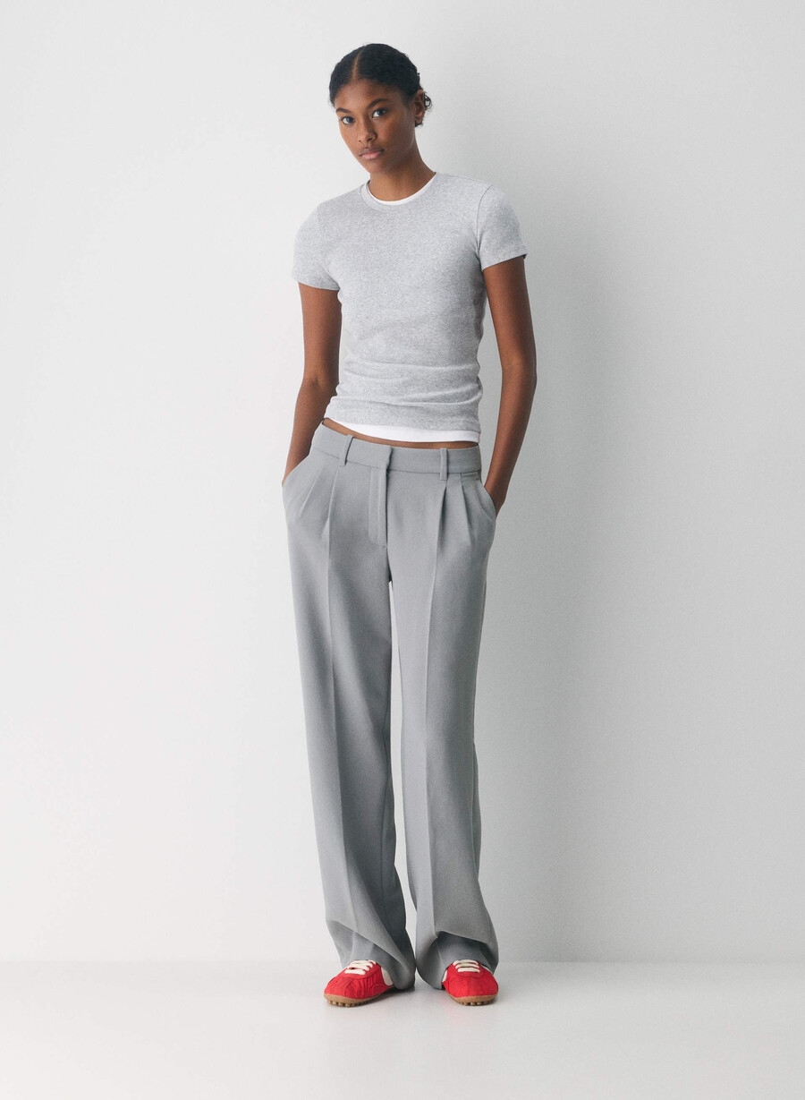 die effortless pant lo-rise – crepette riverstone grey