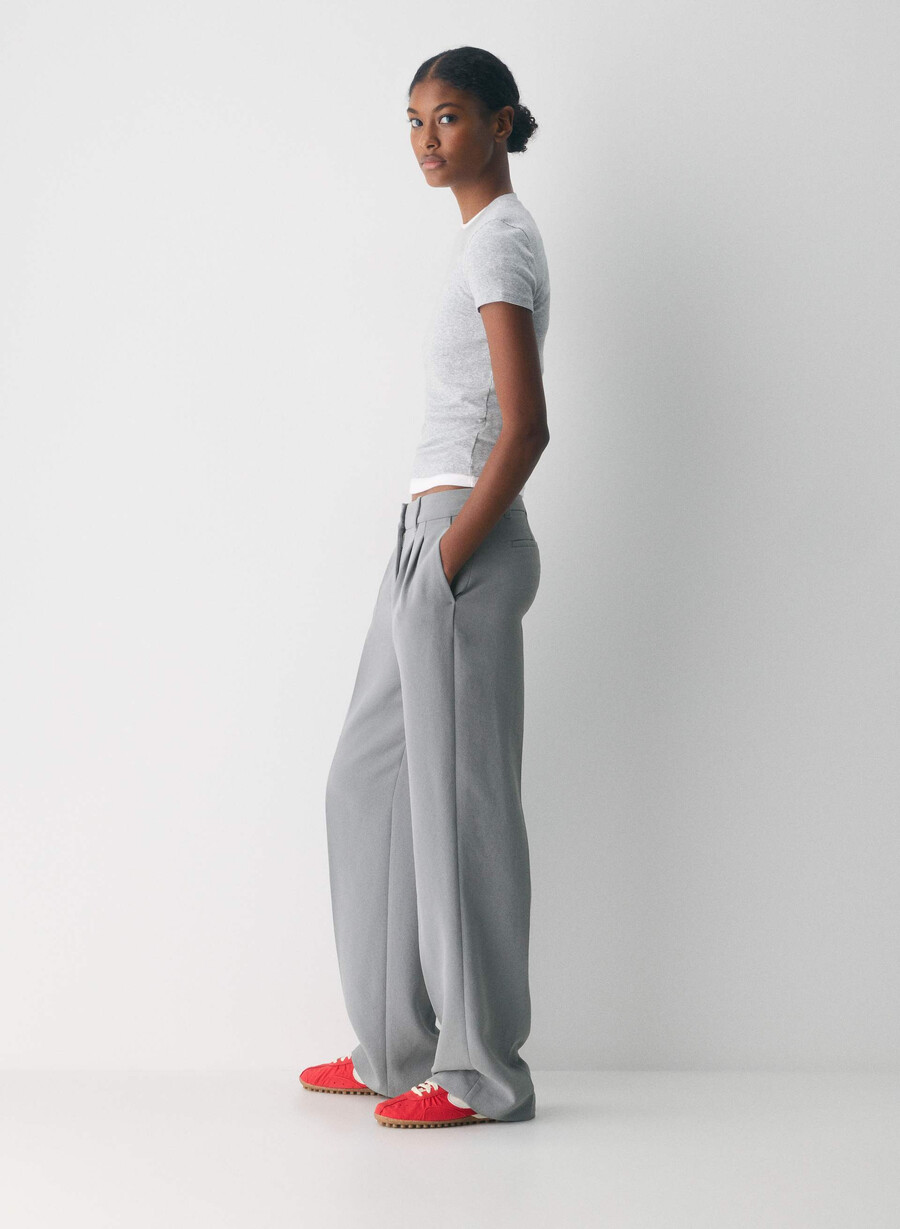 die effortless pant lo-rise – crepette riverstone grey