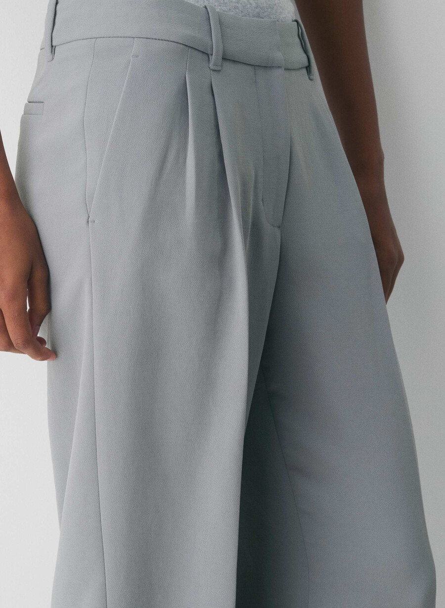 die effortless pant lo-rise – crepette riverstone grey
