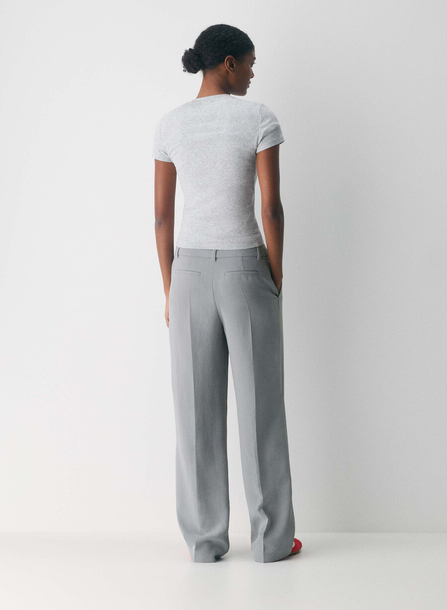 die effortless pant lo-rise – crepette riverstone grey