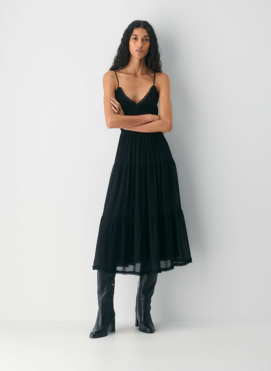 tuberose kleid schwarz