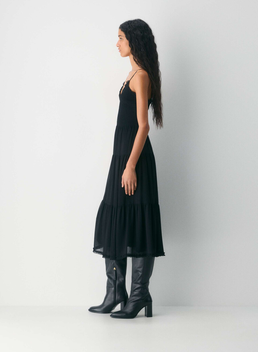 tuberose kleid schwarz