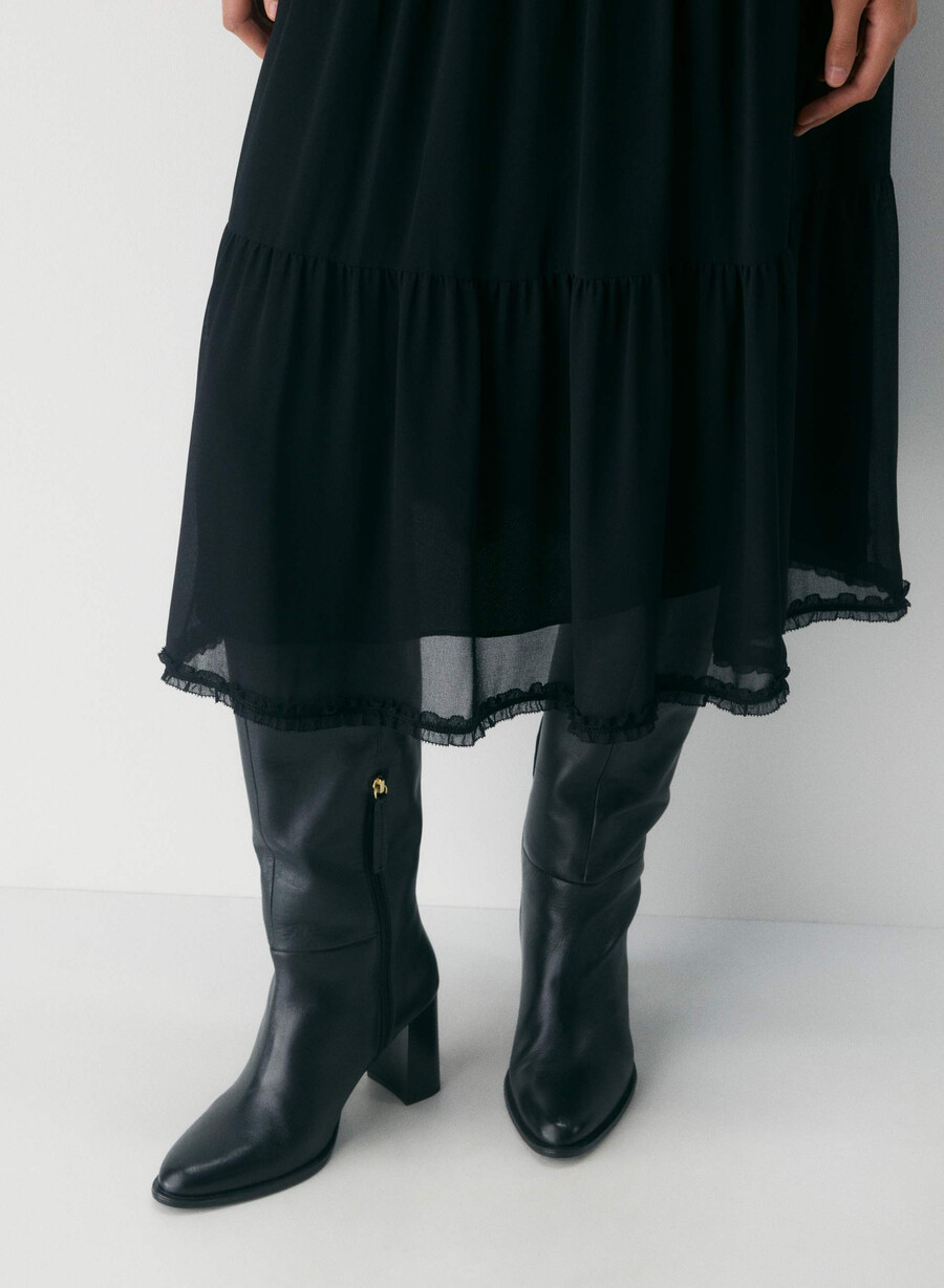 tuberose kleid schwarz