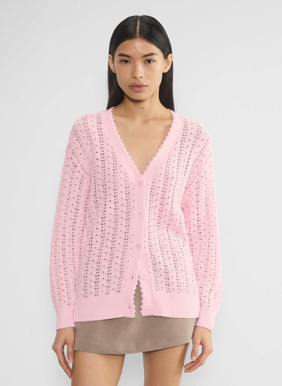reverence cardigan villa pink