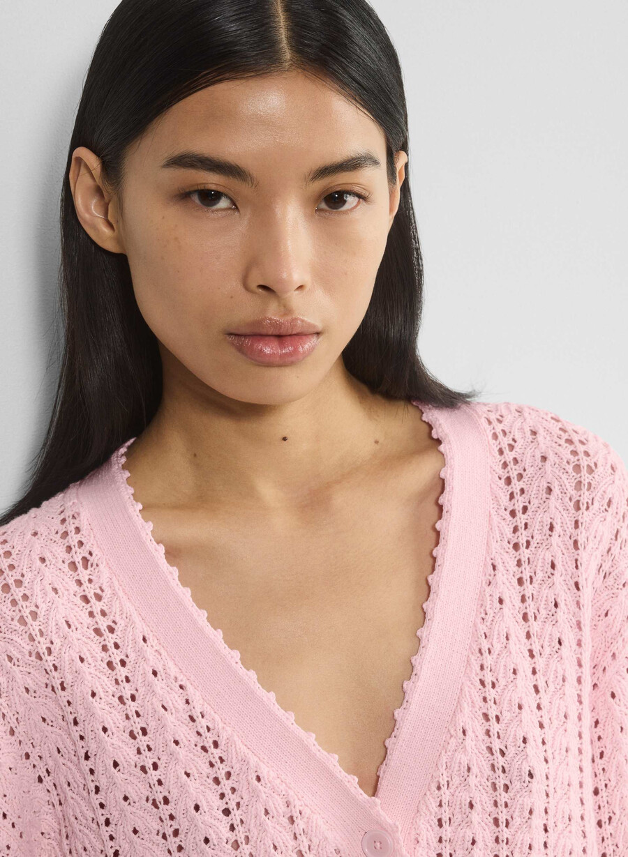 reverence cardigan villa pink