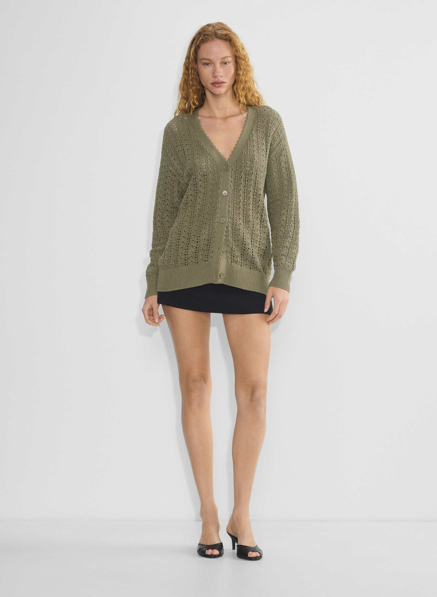 reverence cardigan sundried olive