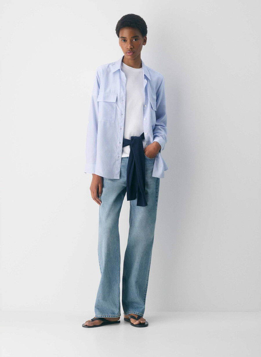 utility shirt wlsn strp crfl blwh