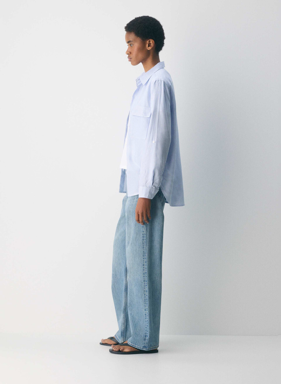 utility shirt wlsn strp crfl blwh