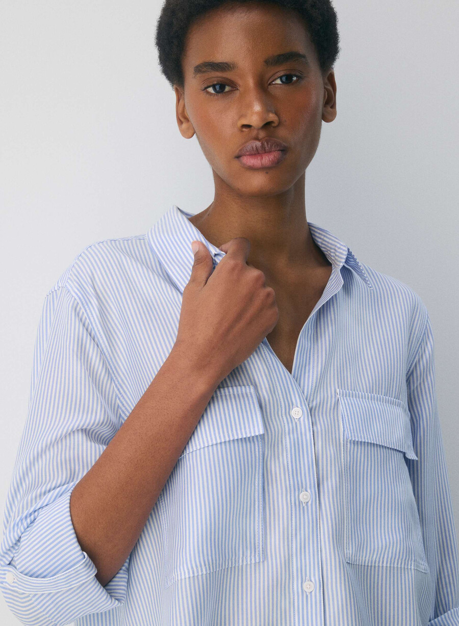 utility shirt wlsn strp crfl blwh