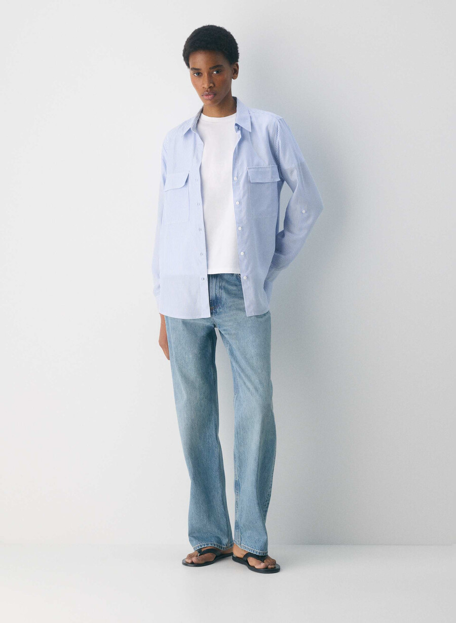 utility shirt wlsn strp crfl blwh