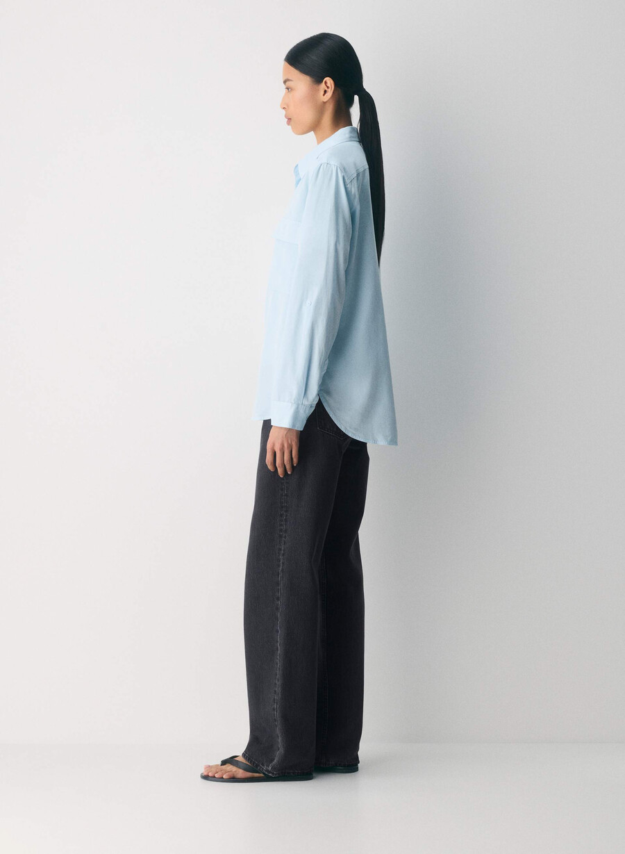 utility-hemd vintage vll blau