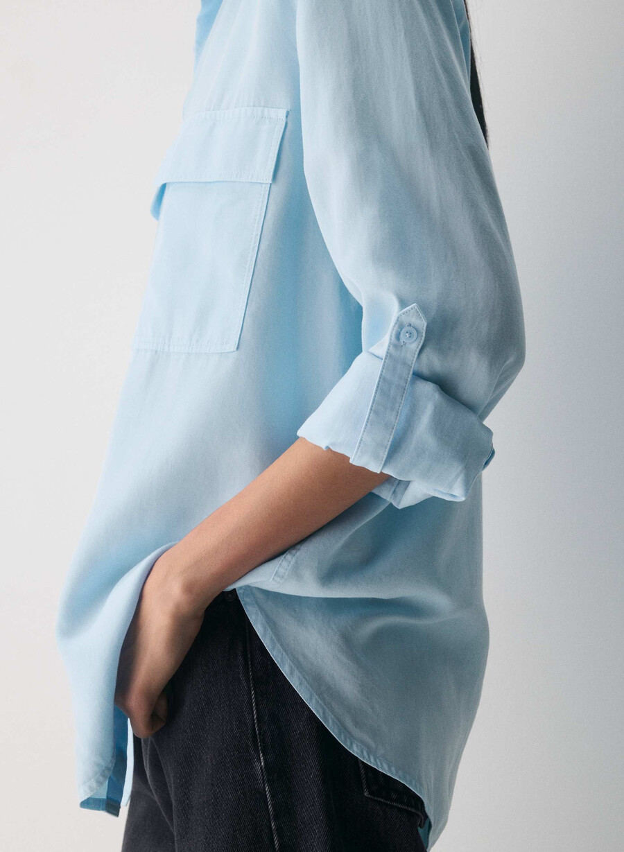 utility-hemd vintage vll blau