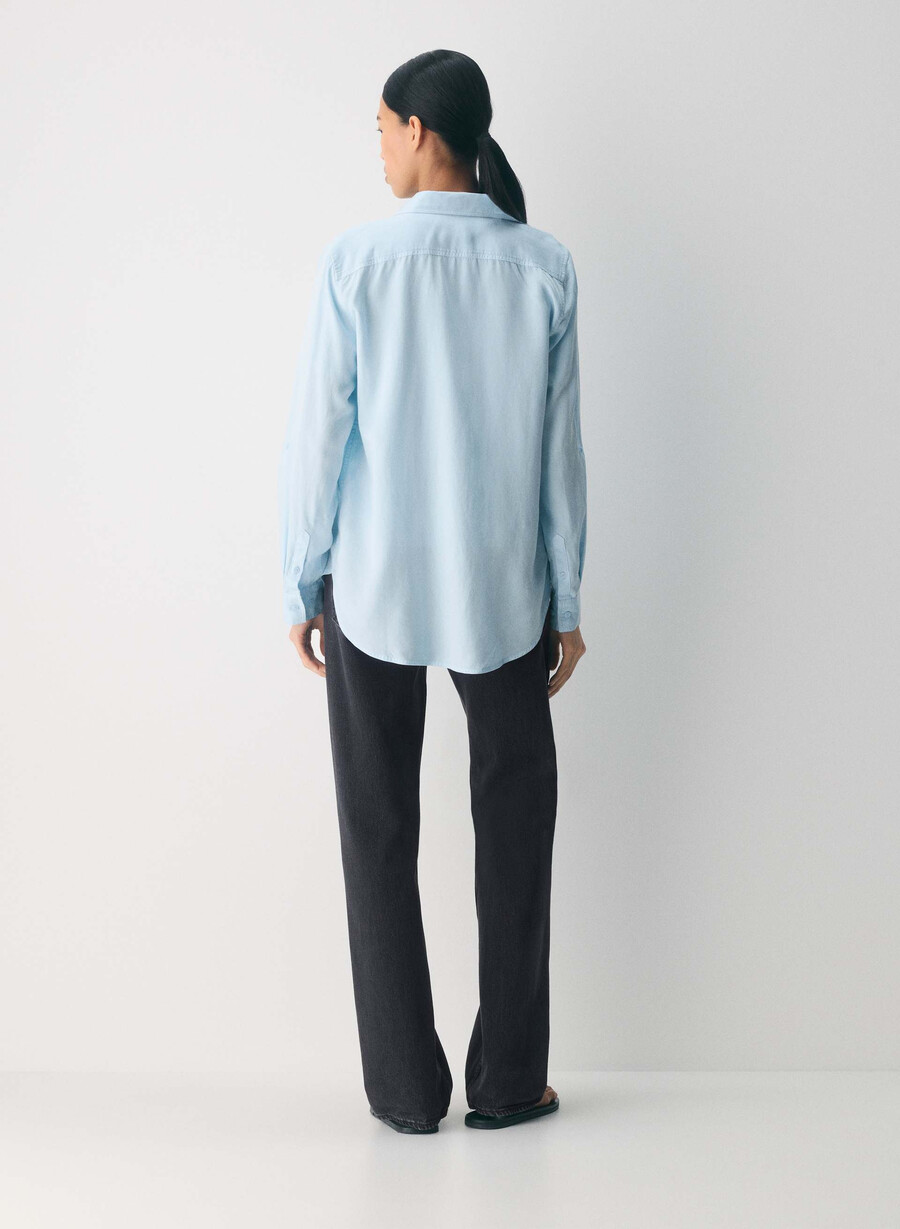 utility-hemd vintage vll blau