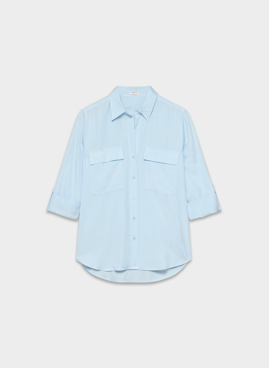 utility-hemd vintage vll blau