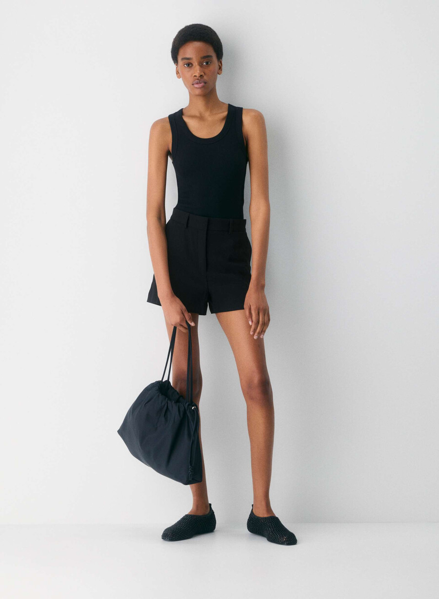agentur mini short schwarz