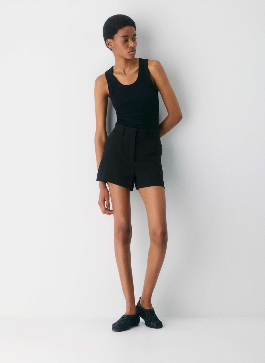 agentur mini short schwarz