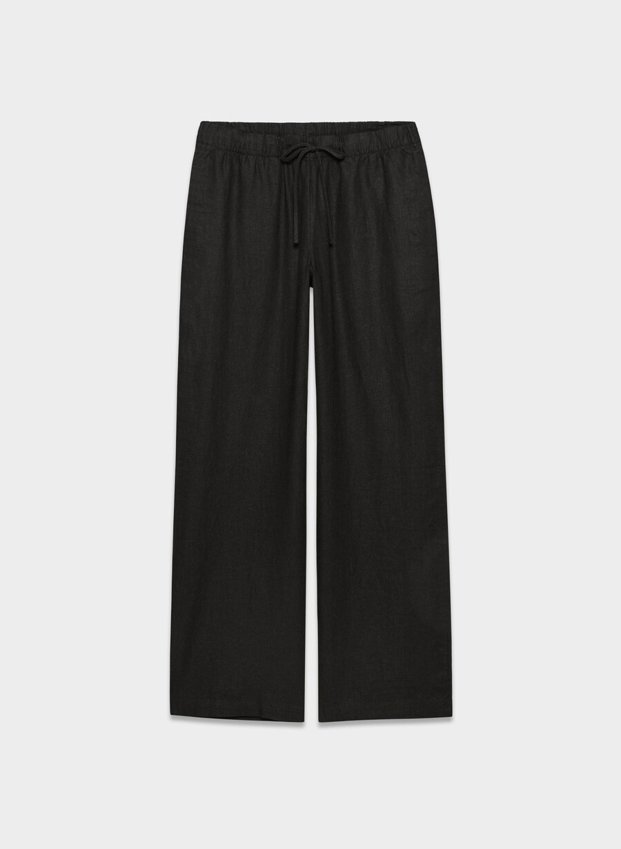 sontag leinenhose schwarz
