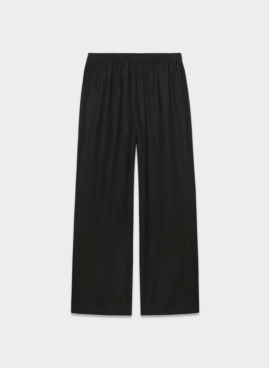 sontag leinenhose schwarz