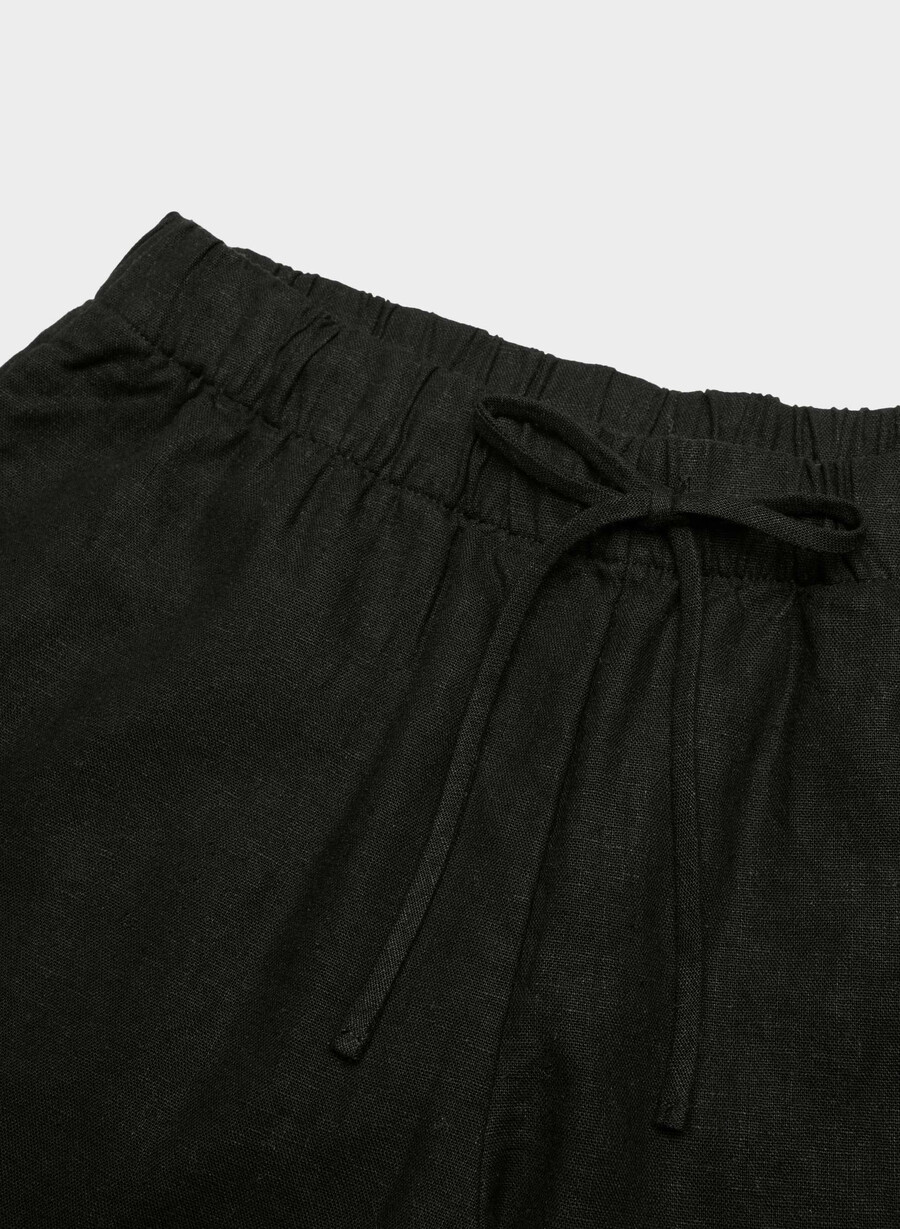 sontag leinenhose schwarz