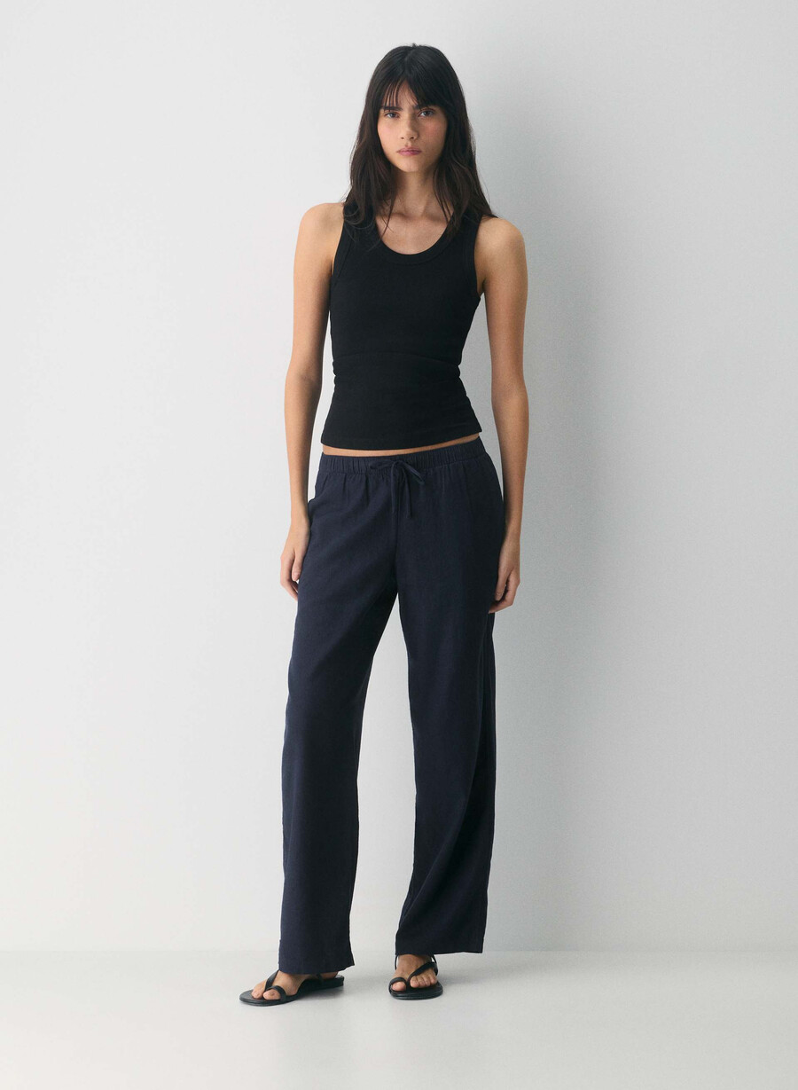 sontag leinenhose weiss