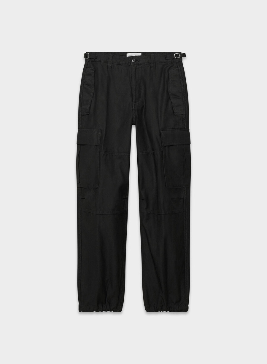 cargohose im vintage-stil schwarz