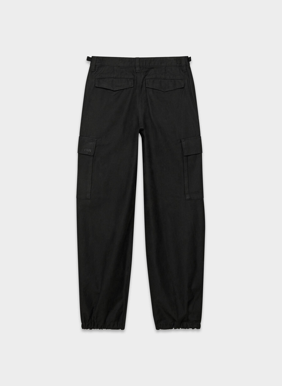 cargohose im vintage-stil schwarz