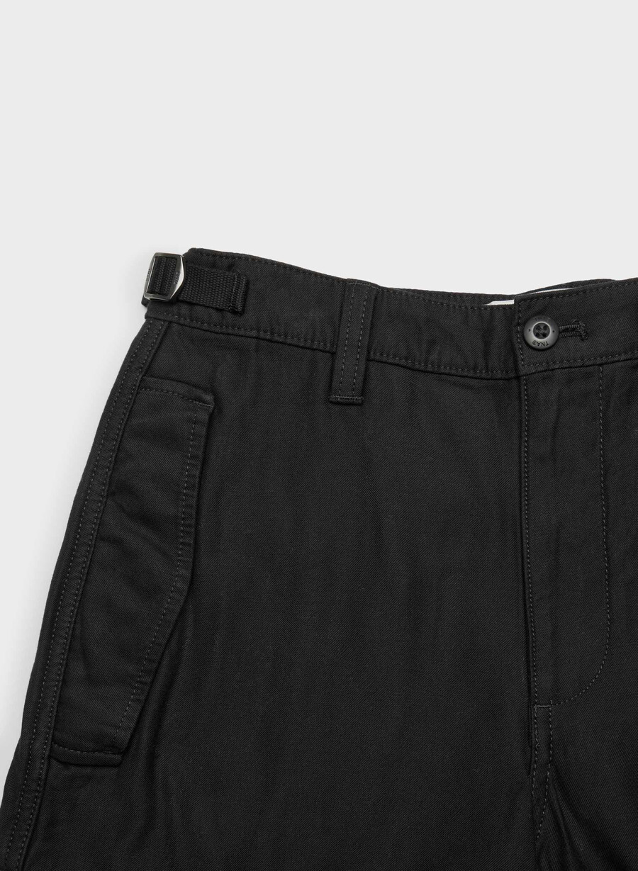 cargohose im vintage-stil schwarz