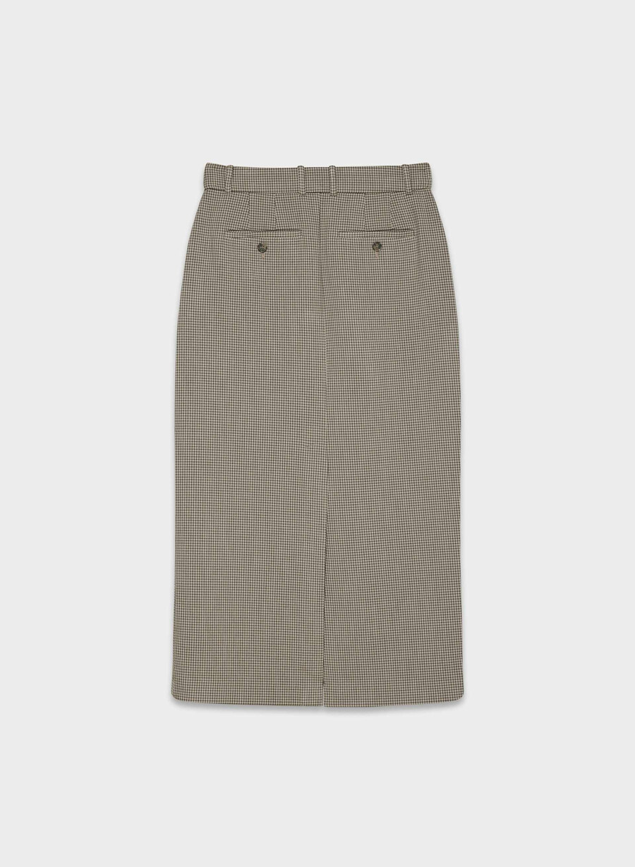 chisel maxi skirt - reessential har check mc brmb