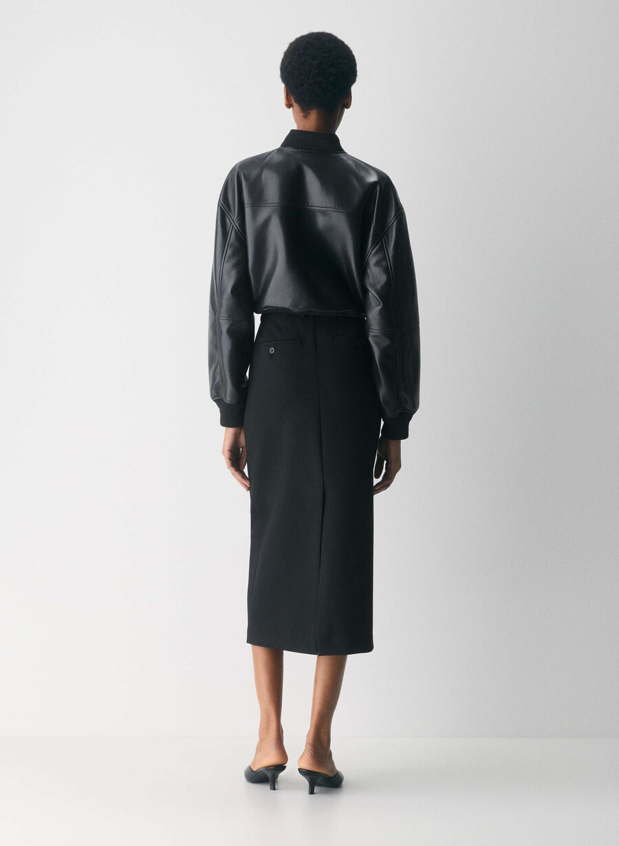 chisel maxi skirt - reessential har check mc brmb