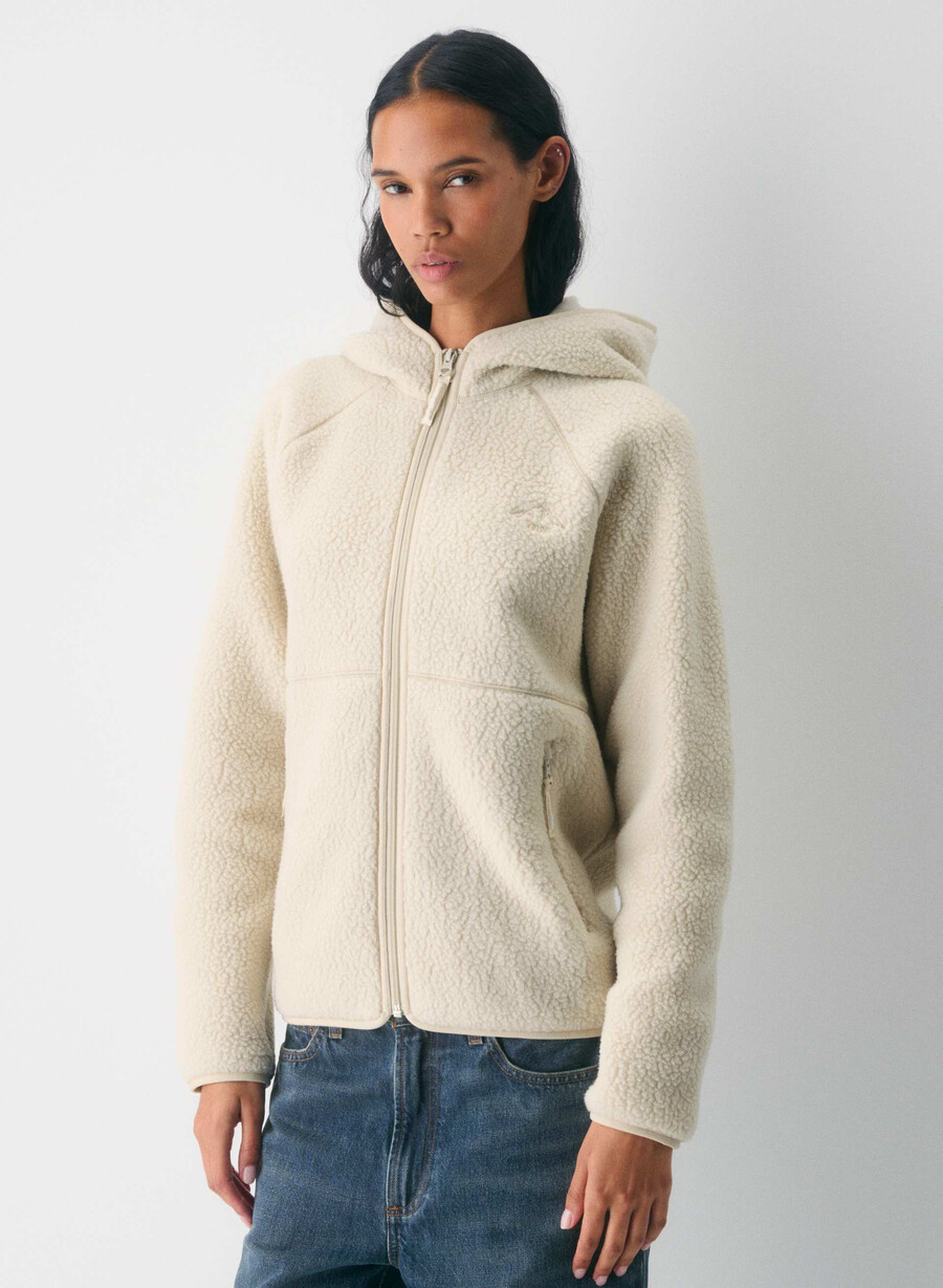 polartec thermal pro raglan-kapuzenpullover mit reißverschluss farbe rich mocha brown