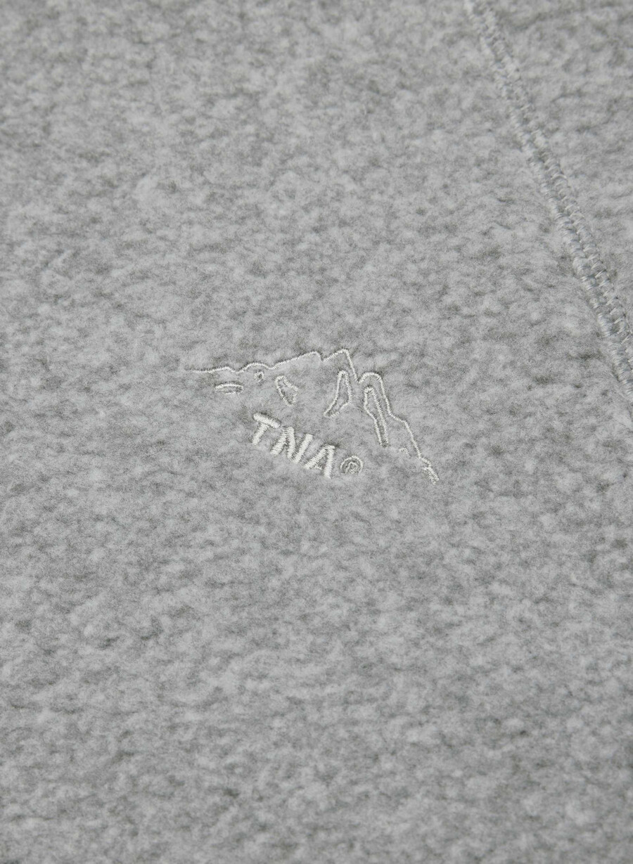 polartec thermal pro raglan-kapuzenpullover mit reißverschluss meliertes sportgrün